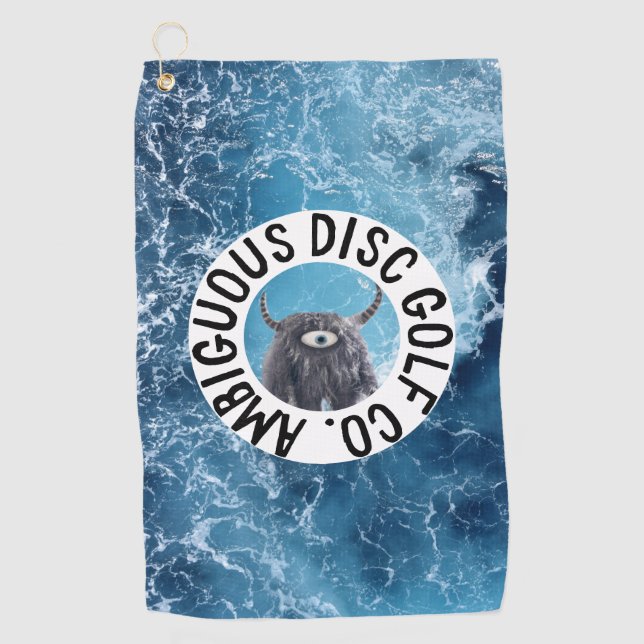 Ambiguous Disc Golf Disc Towel (Front)