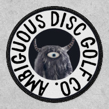 Ambiguous Disc Golf Velcro Patch
