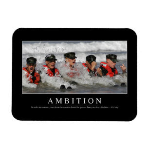 Ambition: Inspirational Quote Magnet