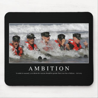 Ambition: Inspirational Quote Mouse Mat