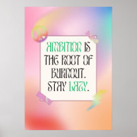 Ambition is the root of burnout. Stay lazy.