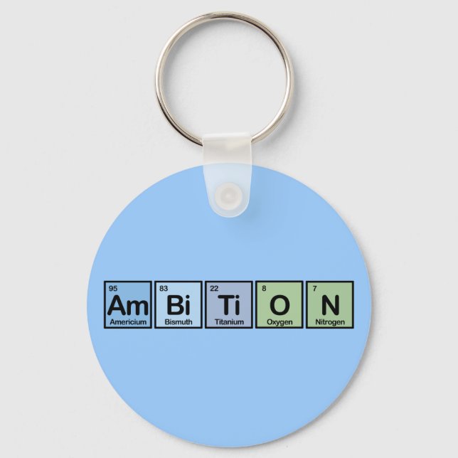 Ambition made of Elements Key Ring (Front)