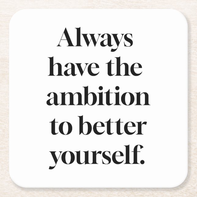 Ambition Paper Coaster (Front)