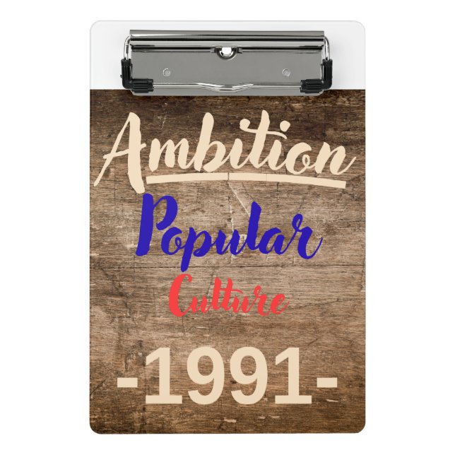 Ambition: Popular Culture Mini Clipboard (Front)