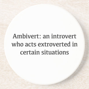Ambivert Definition Coaster