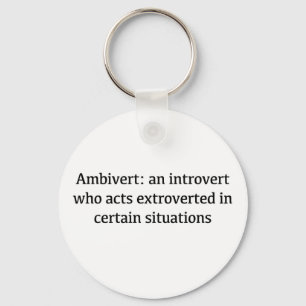 Ambivert Definition Key Ring