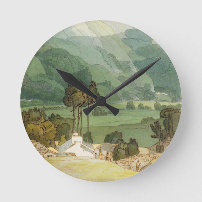 Ambleside, 1786 (w/c with pen and ink over graphit round clock (Front)