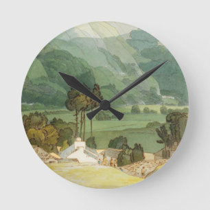 Ambleside, 1786 (w/c with pen and ink over graphit round clock