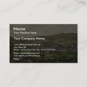 Ambleside, Lake District, England rare Photochrom Business Card