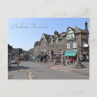 Ambleside Town Centre, The Lakes, England Postcard