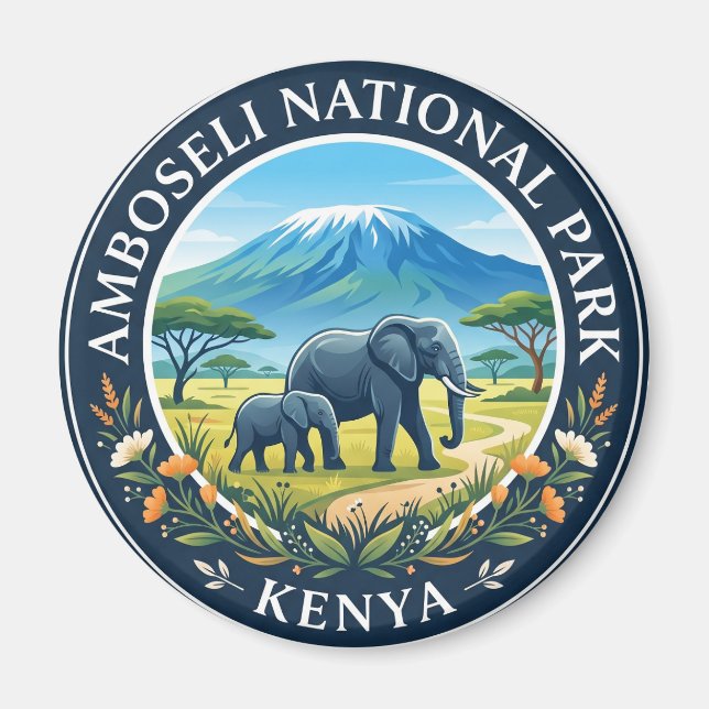 Amboseli National Park Kenya Magnet (Front)