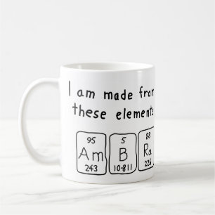 Ambra periodic table name mug
