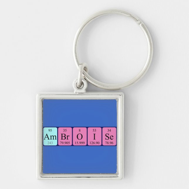 Ambroise periodic table name keyring (Front)