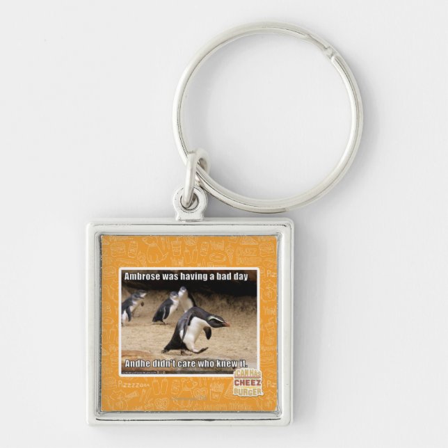 Ambrose was having a bad day key ring (Front)