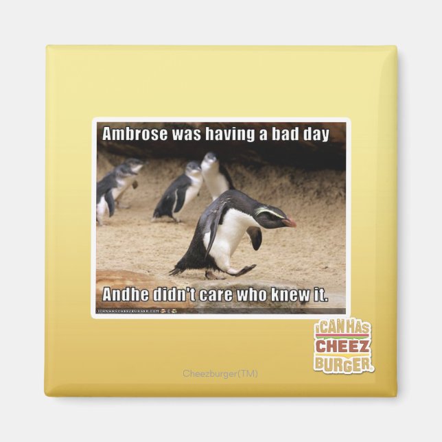 Ambrose was having a bad day magnet (Front)