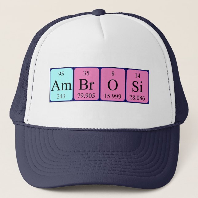 Ambrosi periodic table name hat (Front)
