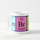 Ambrosi periodic table name mug (Front Left)
