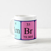 Ambrosi periodic table name mug (Front Left)