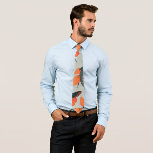 Ambrosia Beetle Retro Colourful Custom Pattern Tie