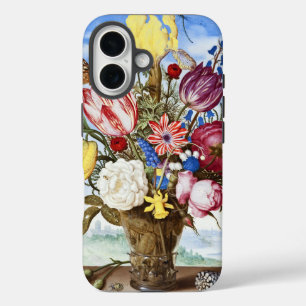 Ambrosius Bosschaert Bouquet of Flowers on a Ledge iPhone 16 Case