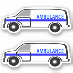 Ambulance - 2-Up Contour Cut