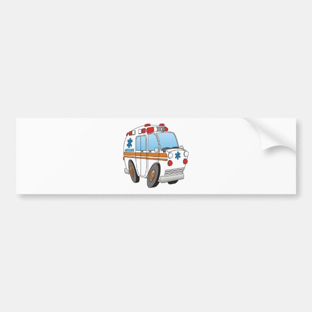 Ambulance Bumper Sticker (Front)