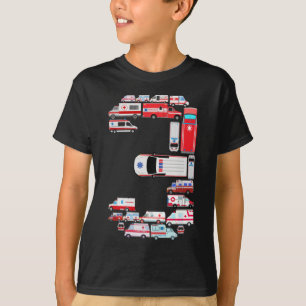 Ambulance Car For Boys Kids Three 3 Year Old   T-Shirt