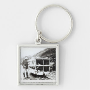 Ambulance Car on One of the Light Railways Key Ring