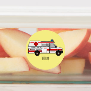 Ambulance cartoon illustration