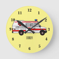 Ambulance cartoon illustration