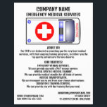 Ambulance Design, EMT, Paramedic Flyer<br><div class="desc">Ambulance Design,  EMT,  Paramedic Advertising Flyers By The Business Card Store.</div>