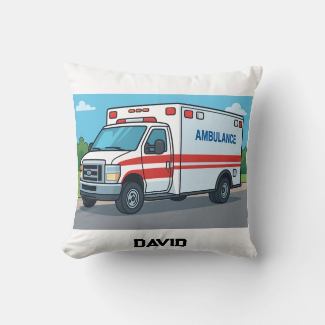 Ambulance driver customised gift  cushion (Front)