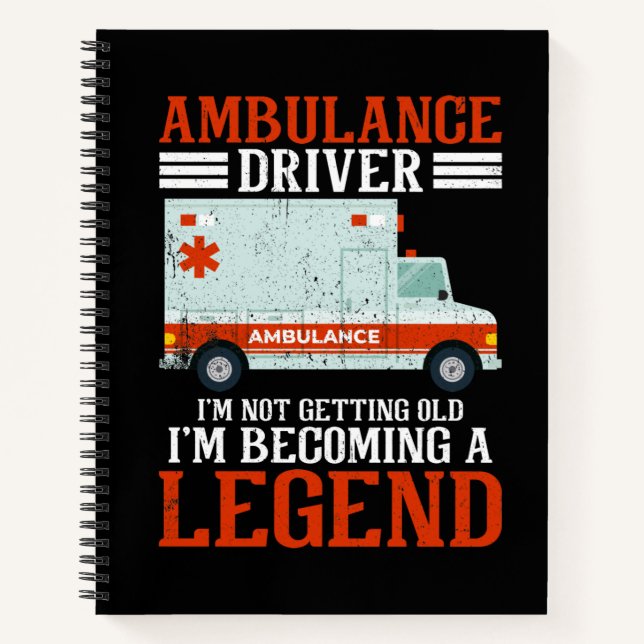 Ambulance Driver Paramedic Notebook (Front)