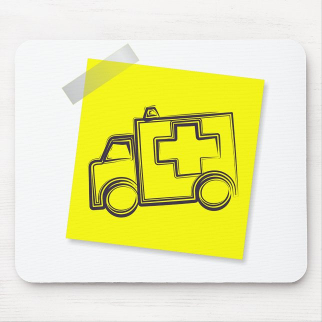 Ambulance Mouse Mat (Front)