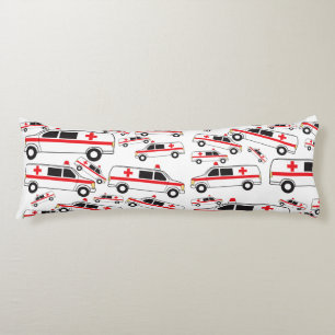Ambulance Pattern Body Cushion