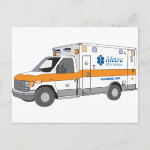 Ambulance Postcard