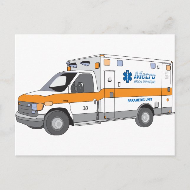 Ambulance Postcard (Front)