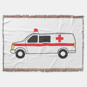 Ambulance Throw Blanket