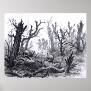 Ambush on a german patrol poster