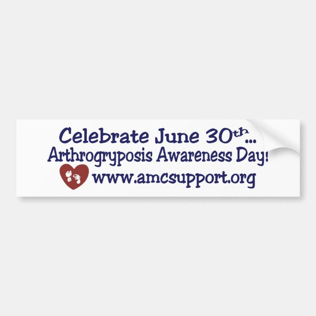 AMC Awareness Day Bumper Sticker (Front)