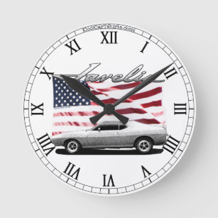 AMC Javelin AMX muscle car - Clock
