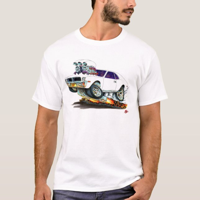 AMC Javelin White Car T-Shirt (Front)