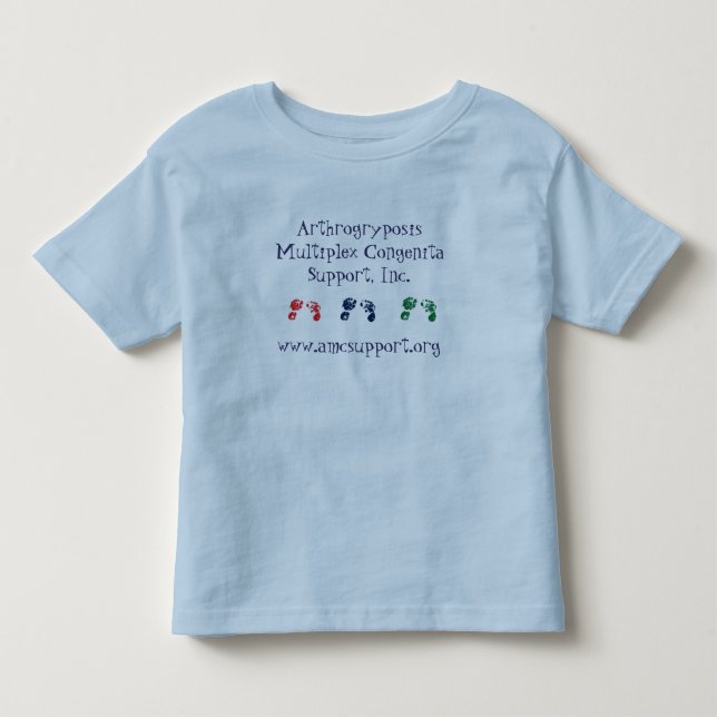 AMCSI Blue Toddler Tee w/multi feet (Front)