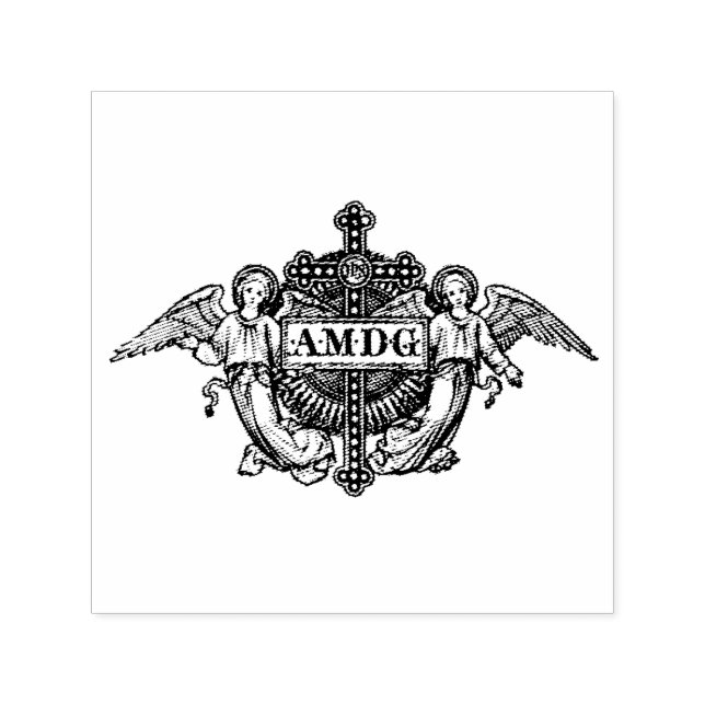 AMDG Ad majorem Dei gloriam Glory of God Self-inking Stamp (Design)