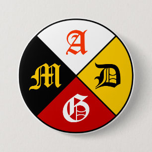 AMDG Medicine Wheel Button