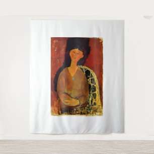 Amedeo Modigliani art style Tapestry