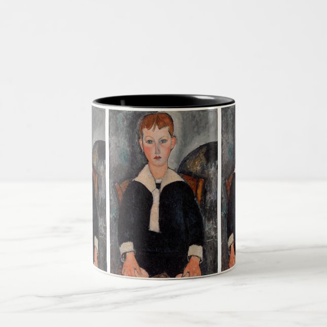 Amedeo Modigliani - Boy in Sailor Suit Two-Tone Coffee Mug (Center)