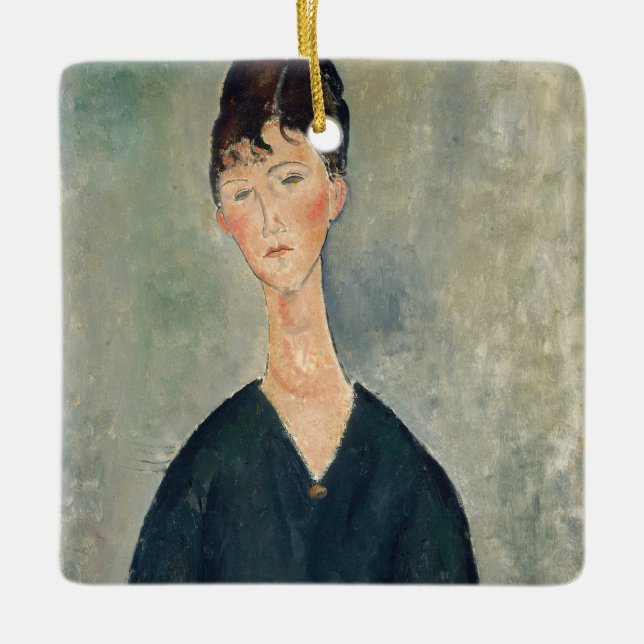 Amedeo Modigliani - Cafe singer Ceramic Ornament (Front)