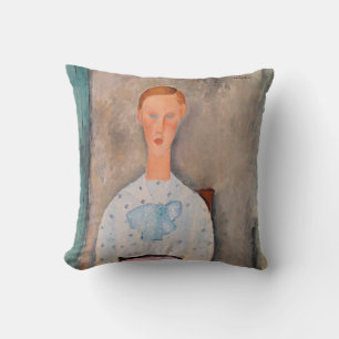 Amedeo Modigliani - Girl with a Polka-Dot Blouse Cushion