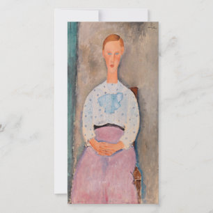 Amedeo Modigliani - Girl with a Polka-Dot Blouse Thank You Card